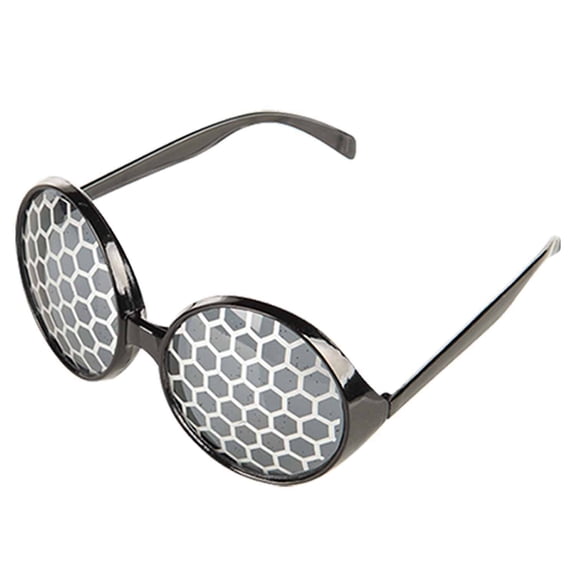 Funcredible Halloween Bug Glasses | Black Insect Sunglasses | Bug Fly Insect Firefly Dragonfly Costume Accessories | Halloween Fly Cosplay Party Favors for Women, Men and Kids