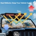 thumbnail image 4 of Yuyamidu Sea Turtle Front Windshield Sunshade Fit for Jeep Wrangler JL/JLU & Jeep Gladiator JT, Beach Window Shade Sun Visor Blocks UV Rays Keep Vehicle Cooler, 4 of 7