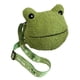 thumbnail image 4 of Bolso bandolera de rana con cremallera para mujer, moderno, con correa de hombro ajustable verde, 4 of 9