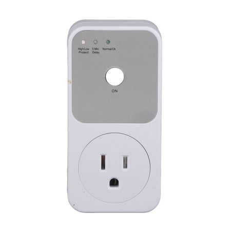 Thalyn Refrigerator Socket Refrigerator Protection Socket, Refrigerator Voltage Protector US Plug AC 120V Prevent Accidents for Home