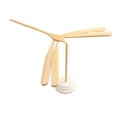 thumbnail image 3 of EeaseMX 3 piezas de equilibrio manual de bambú con forma de libélula, artesanías, juguetes de equilibrio de bambú hechos a mano, decoración (con base), 3 of 7