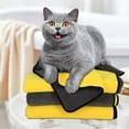 thumbnail image 3 of mmirethe Non-Toxic And Pet Bath Towels For Safe Bathing Experience Yellow+Grey 30*30cm 1Set, 3 of 6