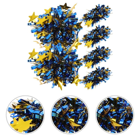 OFFIGAM Cheerleading Pom Pom Accessories for Women, Set of 6 Multi-Color Spirit Props