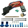 thumbnail image 2 of 15 Row Engine Transmission Oil Cooler Electric Fan Push Probe Thermostat Kit, 2 of 9