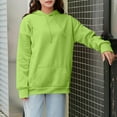 thumbnail image 2 of Hueook Crewneck Sweatshirts Women Women's Long Sleeved Hooded Sweatshirt Green S, 2 of 8