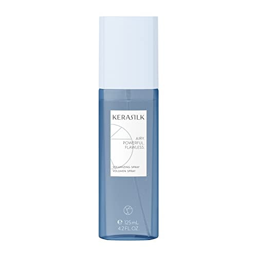 KERASILK Volumizing Spray | Enhances Volume & Body |Provides Weightless Conditioning & Detangling |With Heat Protection | For Limp, Flat Hair | 125ml