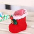 thumbnail image 4 of 12pcs Mini Christmas Decoration Flocking Stocking Boot Candy Bag, 4 of 5