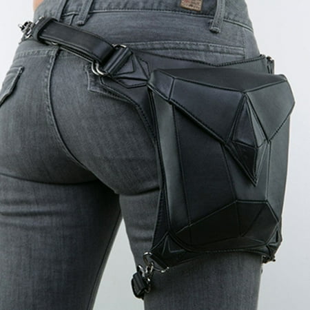 Retro Rock Gothic Goth Shoulder Waist Bags Packs Women Men Leg Thigh Holster Bag