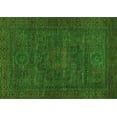 thumbnail image 1 of Ahgly Company Indoor Rectangle Abstract Green Modern Area Rugs, 2' x 4', 1 of 4