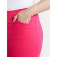 thumbnail image 3 of JMS Just My Size by Hanes Women's Plus Size Pull On 2 Pocket Stretch Capri, Sizes 0X-4X, 3 of 3