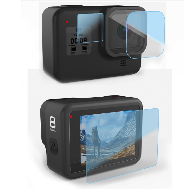 Screen Protector for GoPro Hero 8 Black Lens And Display Camera Screen