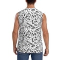 thumbnail image 4 of Balery winter Ski Element Camisetas sin mangas para hombre, absorbe la humedad y protege contra el mal olor.-3X-Large, 4 of 7