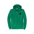 thumbnail image 1 of Gravity Outdoor Co. Zip-Up Hoodie - Kelly - Black Logo - Small, 1 of 2