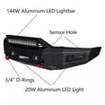 thumbnail image 6 of Vijay Compatible with 2008-2009-2010 Ford F250/F350 Front and Rear Bumper Textured Black Steel with Lights and D-rings, 6 of 11