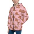 thumbnail image 2 of Kdxio Heart Capybara Pattern Kids Boys Girls Zip Up Hoodie 3D Printed Hooded Sweatshirt Hoody Coat with Pocket 7-12 Y-Small, 2 of 6