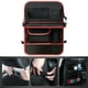 thumbnail image 4 of Organizador para asiento trasero de coche, bolsa de almacenamiento para asiento trasero, bolsillo de almacenamiento, alfombrilla para colgar negro rojo, 4 of 6