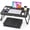 Black, variant on Portable Foldable Laptop Desk for Bed and Couch, Adjustable Lap Desk with Cup Holder and Phone Holder, Ideal for Working, Reading, Writing, and Breakfast (Black)
