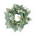 thumbnail image 4 of Wreath Candle Rings Artificial Greenery Floral PP Material Home Decor for Dining Room Kitchen Bedroom Living Room, 4 of 9
