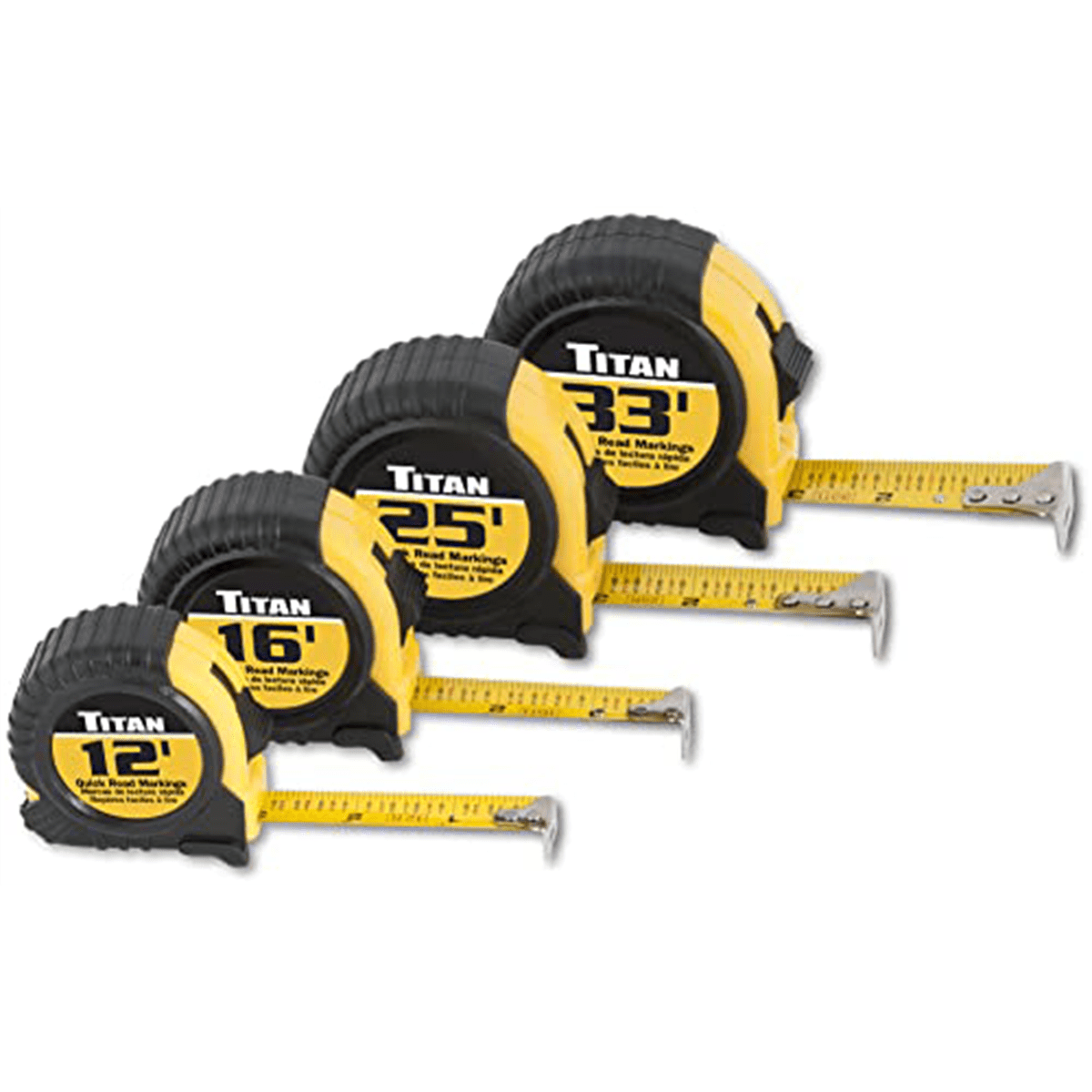 TITAN 4PC QK READ CSH TAPE MEASURE