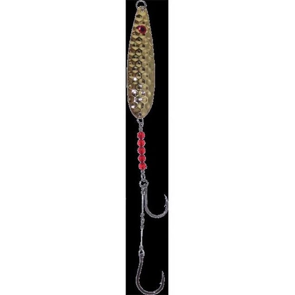 Thundermist Lures SS40-B-650 Super Strong Bucktail Viper Spoon, Gold & Beaded - Size 7-0 & 9-0