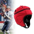 thumbnail image 2 of Lijie Rugby Helmet Football Helmet Breathable Ultralight Headgear Rugby Cap Red, 2 of 6