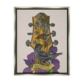 thumbnail image 4 of Stupell Industries Intricate Nashville Guitar Floral Patterned Bird Perched Graphic Art Luster Gray Floating Framed Canvas Print Wall Art, Design by Valentina Harper, 4 of 5