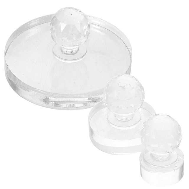 WASHWEPE 3Ud Sello Para Presionar De Ojos Transparente Para Crear Polvos Compactos En Casa