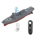thumbnail image 2 of Barco de Control Remoto, Diseño de Gotas de Gotas de Buque de Guerra de Control Remoto de 2.4 GHz para Baños Infles, 2 of 7