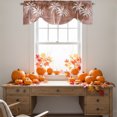 thumbnail image 4 of Palm Trees Tropical Tie Up Valance Curtains for Windows, Kitchen Curtains Window Treatments, Shabby Orange Summer Coastal Short Window Shades Valances for Bedroom Bathroom Cafe 42"x12", 4 of 8
