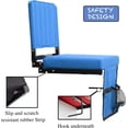 thumbnail image 3 of CozyBox 1-Pack of Stadium Seat for Bleachers with Padded Cushion Foldable Stadium Chairs with Strap and Cup Holder, 3 of 4