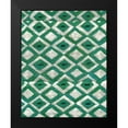 thumbnail image 2 of Zarris, Chariklia 20x24 Black Modern Framed Museum Art Print Titled - Silk Road Ikat I, 2 of 5