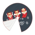 thumbnail image 3 of Salouo Three Cute Christmas Gnomes Christmas Tree Skirt 36" Farmhouse Christmas Decorations Snowman Xmas Tree Skirt Tree Mat for Holiday Party Decor, 3 of 8