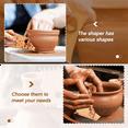 thumbnail image 2 of 14 Pieces Pottery Trimming Tools Pottery Clay Foot Shaper Tools Texture Wooden Profile Rib Bundle Foot Shaper, 2 of 7