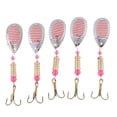 thumbnail image 2 of 5 Piezas de Señuelos de Pesca de Anzuelos Cebos Cucharas para Trucha de Salmón Bajo Agua Dulce 01, 2 of 8