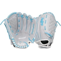 Rawlings Fastpitch Glove Gray/Blue | Right Hand Throw | 12.5" | Outfield