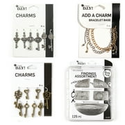 CousinDIY Key Themed Charm Bracelet Kit, Silver and Gold