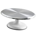 thumbnail image 4 of Revolving Cake Decorating Stand, 10 Inch Silent Bearing Cake Turntable Cake Decorating Kit Aluminium Alloy Rotating Cake Turntable, 4 of 8