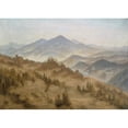 thumbnail image 3 of Caspar David Friedrich 14x11 Black Modern Framed Museum Art Print Titled - Mountains in the Rising Fog (ca. 1835), 3 of 5