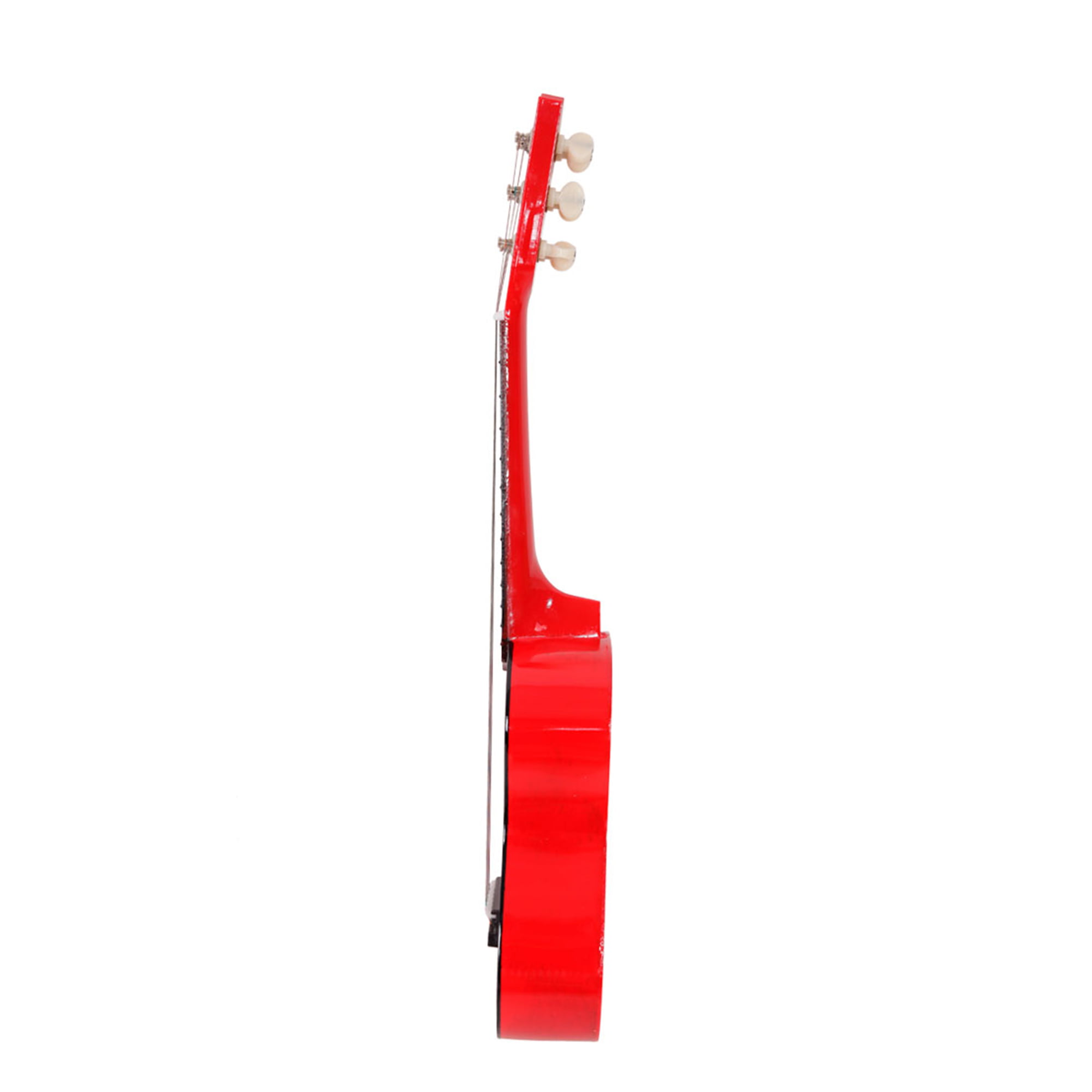 21inch Guitar Music Educational Toy Gift for Kids Children Guitar Stringed Instrument with one Pick and a String Red Brown
