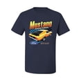 thumbnail image 2 of Wild Bobby Ford Yellow Mustang Horsepower Cars and Trucks Men Graphic Tee, Navy, X-Large, 2 of 6
