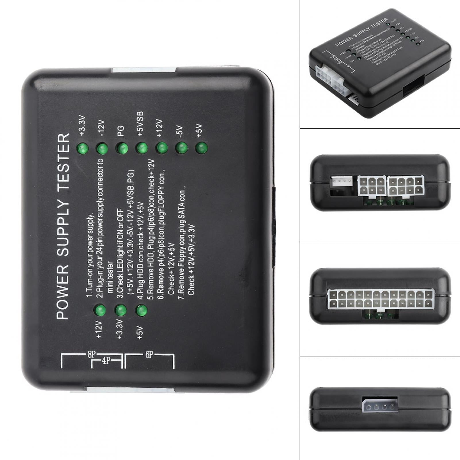 Power Supply Tester, Black PC Power Supply Tester For PC For Computer