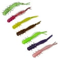 thumbnail image 6 of 20 Pcs 4.5cm Fishing Soft Lure Larva Worm Bait Three Tailed Spiral Slug Bait, 6 of 7