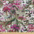 thumbnail image 2 of Ambesonne Floral Aquarelle Fabric by the Yard Upholstery, Art Romance Floral, 1 Yard, Pastel Pink Pale Pink, 2 of 5