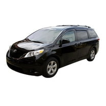 Auto Ventshade (AVS) by RealTruck Outside Mount Ventvisor / Window Deflectors Front & Rear Set 4 Pc. Set Compatible with 2011-2020 Toyota Sienna
