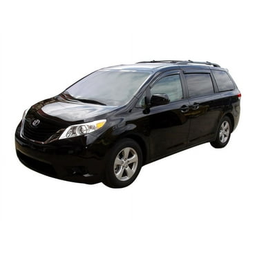 Auto Ventshade (AVS) by RealTruck Outside Mount Ventvisor / Window Deflectors Front & Rear Set 4 Pc. Set Compatible with 2011-2020 Toyota Sienna