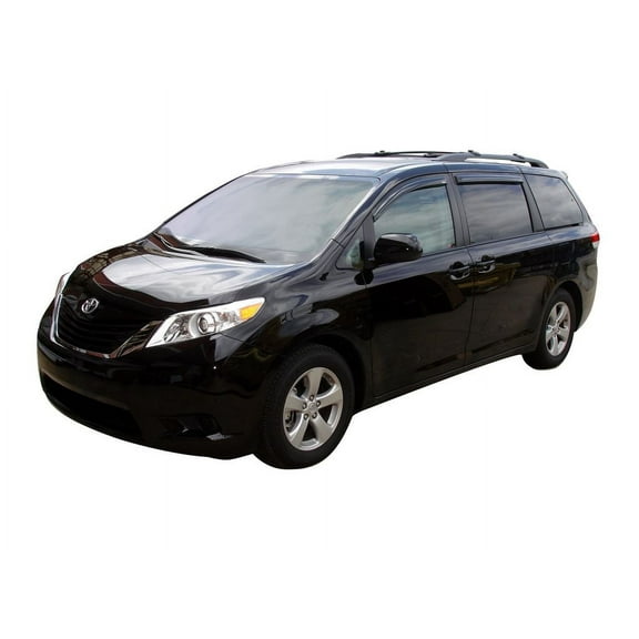 Auto Ventshade (AVS) by RealTruck Outside Mount Ventvisor / Window Deflectors Front & Rear Set 4 Pc. Set Compatible with 2011-2020 Toyota Sienna