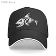 thumbnail image 2 of New Skull Fish Bones Baseball Cap Outdoor Men Fishings Hat Summer Trucker Cap Marine FISH BONES Letter Snapback GorrasOne Size Gao Jinjia LED, 2 of 2