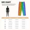 thumbnail image 3 of Disketp Glitter Rainbow for Women's Pajama Pants - Ultra Soft Fleece Sleep and Lounge Pants (Size: S-3XL)-Small, 3 of 6