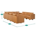 thumbnail image 4 of Naomi Home Elizabeth Modern DIY Collection-Color:Caramel,Fabric:Air Leather,Style:10 Piece Modular Sectional, 4 of 10