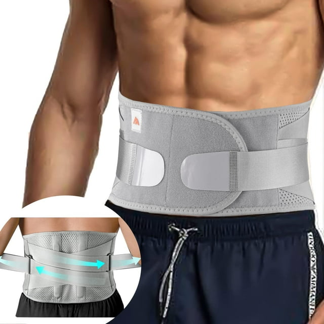 FrostHike Back Brace - Back Brace Support For Men Women Lower Back Pain - Adjustable Lumbar Back Support Belts For Work, Heavy lifting, Scoliosis